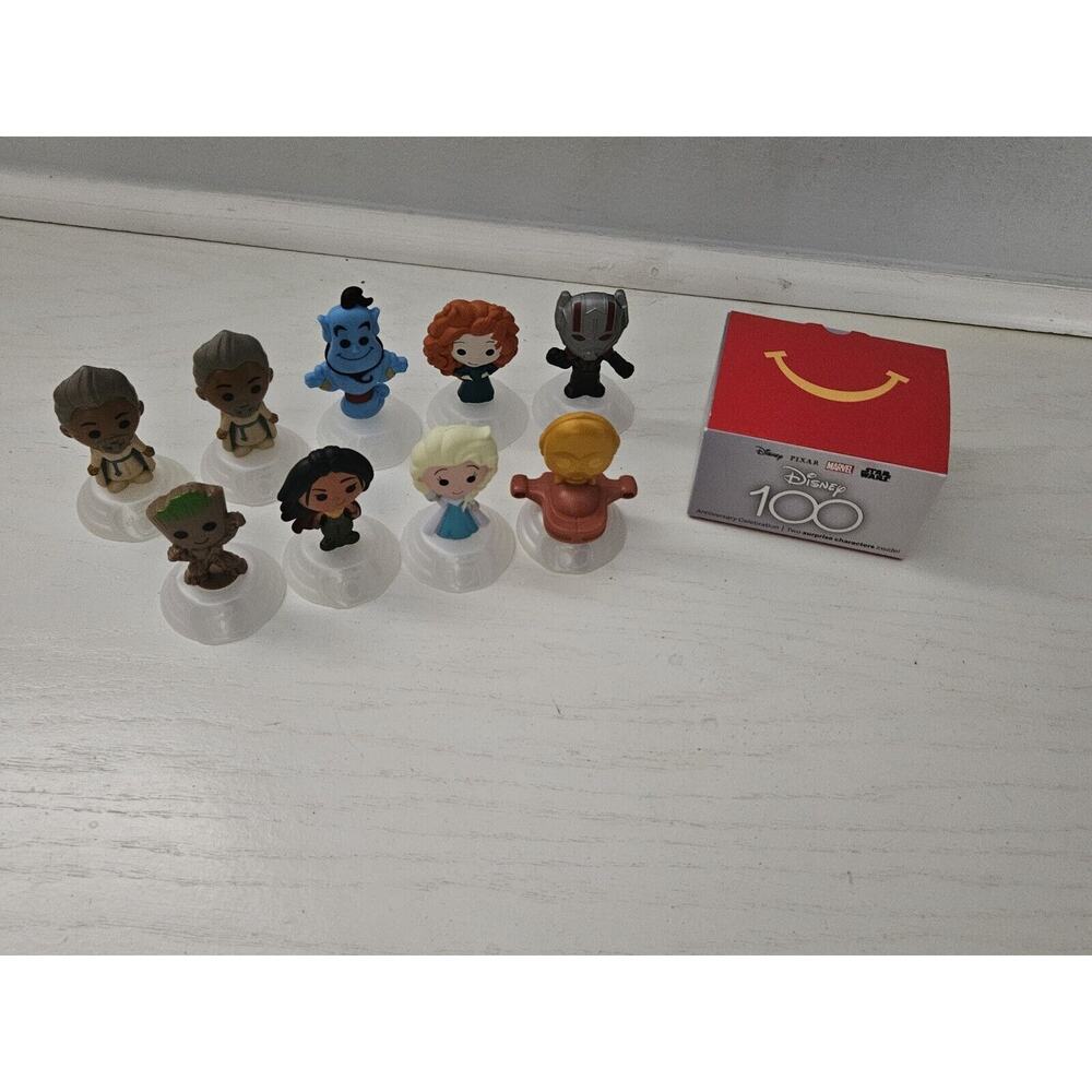 2023 McDonald's Disney 100 Years Anniversary Happy Meal Toys‎ Lot of 11